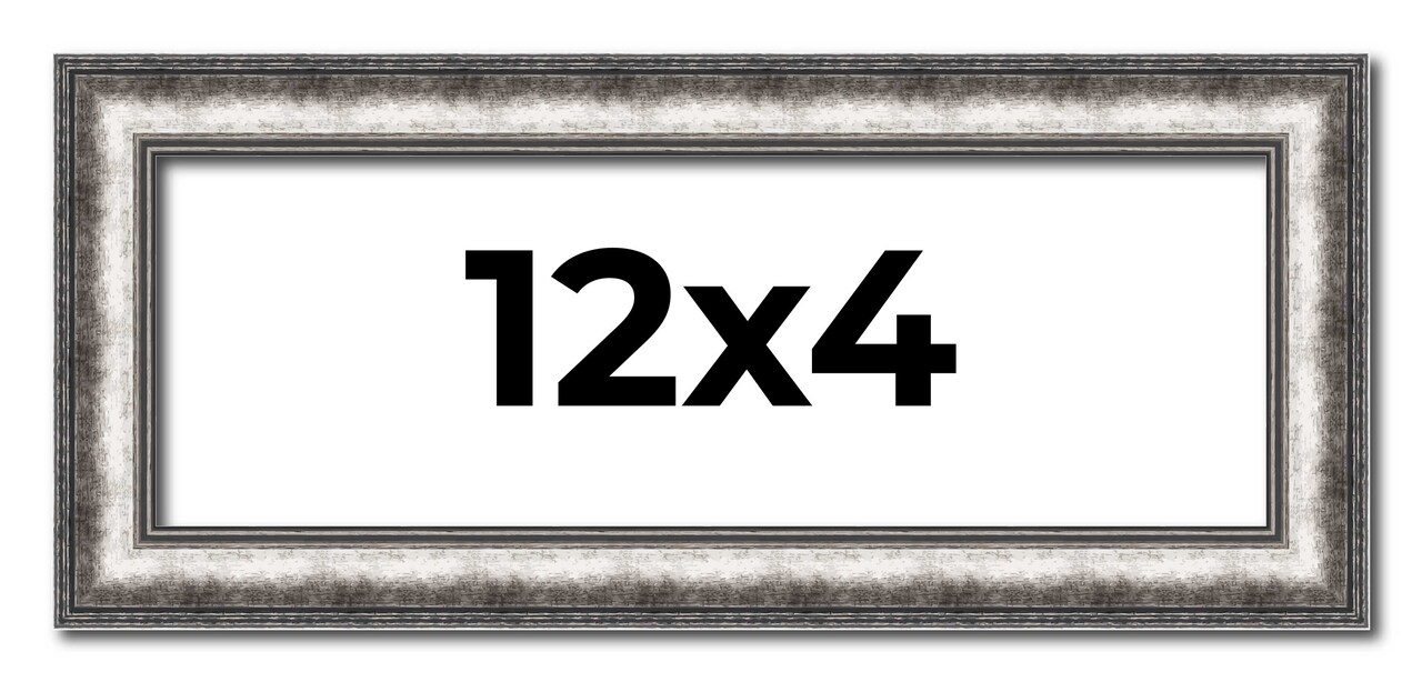 Panoramic Slim Profile Silver Frame - UV Acrylic, Foam Board Backing, Hanging Hardware